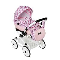 Dětský kočárek pro panenky Jasmine Kids - V3 Fialka