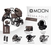Kočárek Moon ReSea FOLD Kombi Set - Greige 2026