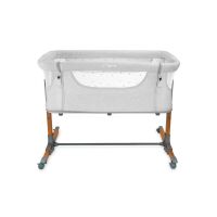 Postýlka MoMi Smart Bed 4v1 - Světle šedá