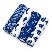 T-tomi Látkové pleny, sada 4 kusů - Moře