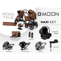 Kočárek Moon ReSea FOLD Maxi Set - Cognac 2026