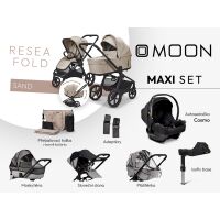 Kočárek Moon ReSea FOLD Maxi Set - Sand 2026