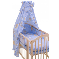 4DÍLNÁ SOUPRAVA DO POSTÝLKY SCARLETT MRÁČEK MODRÁ