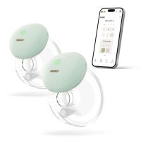 Odsávačka mléka Hands-free Ovio Twin dvojitá, bezdrátová, elektronická s aplikací
