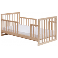 Postýlka Scarlett Kombi s vyndavacími příčkami buk 140x70 cm - přírodní