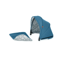 Stříška + vložka ke kočárku PETITE&MARS Royal 2/3 - Ocean Blue