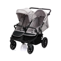 Kočárek pro dvojčata Fillikid Duette - Grey