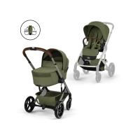 Kočárek 2v1 Cybex BALIOS S LUX + skládací korbička Cot Fold - Moss Green 2026