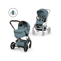 Kočárek 2v1 Cybex BALIOS S LUX + skládací korbička Cot Fold - Stormy Blue 2026