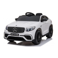 Dětské elektrické autíčko Mercedes Benz GLC 63S 4x45W 12V, dálkové ovládání - Bílé