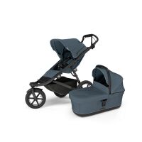 Kočárek 2v1 Thule Urban Glide 3 single + korba Bassinet - Dark Slate