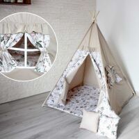 Jasmine Teepee stan pro děti - 01A Béžový