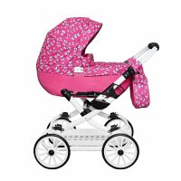 Dětský kočárek pro panenky Jasmine Kids - V5 Fialka