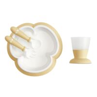 BabyBjörn Jídelní set 4 dílný - Pudrově Žlutý