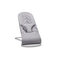 BabyBjörn lehátko Bliss Woven - Light grey Petal