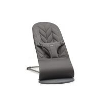BabyBjörn lehátko Bliss cotton - Anthracite cotton Petal 