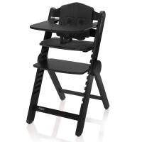 Dřevěná jídelní židlička Zopa Clipp & Clapp - Black