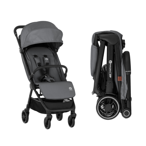 Cestovní sportovní kočárek PETITE&MARS Zip - Smoky Anthracite