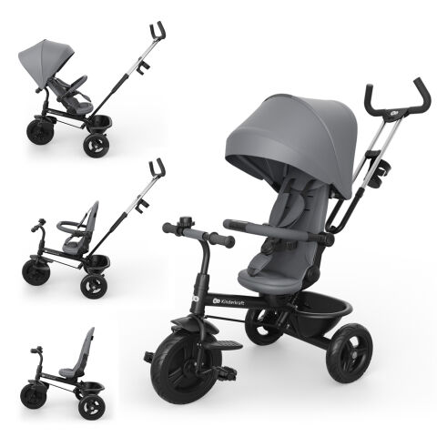  Dětská tříkolka KINDERKRAFT Aston 2 Plus - Grey