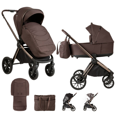 Kočárek kombinovaný ADAMEX Bianco - 13 Chocolate Brown