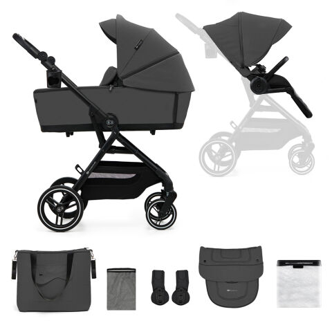Kombinovaný kočárek Kinderkraft Yoxi 2v1 - Moonlight Grey