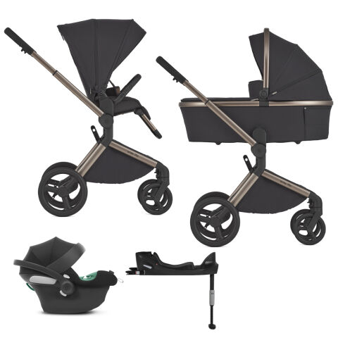 Kombinovaný kočárek ANEX Flo 3v1 + CYBEX Aton B2 i-Size + isofix základna - Solo