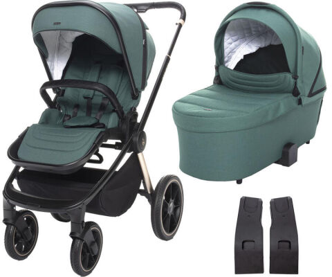 Sportovní kočárek ZOPA Move Cross 2 + korba XL + adaptéry - Antique Green/Gold