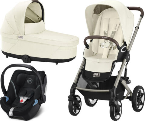 Trojkombinace Cybex Talos S Lux Black 3v1 - Seashell Beige