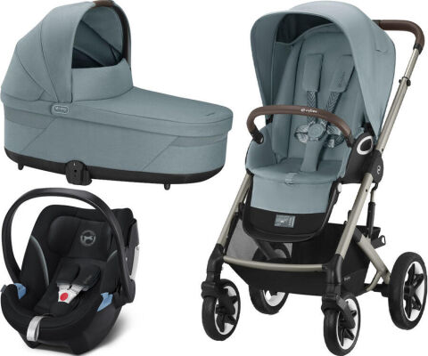 Trojkombinace Cybex Talos S Lux Black 3v1 - Sky Blue
