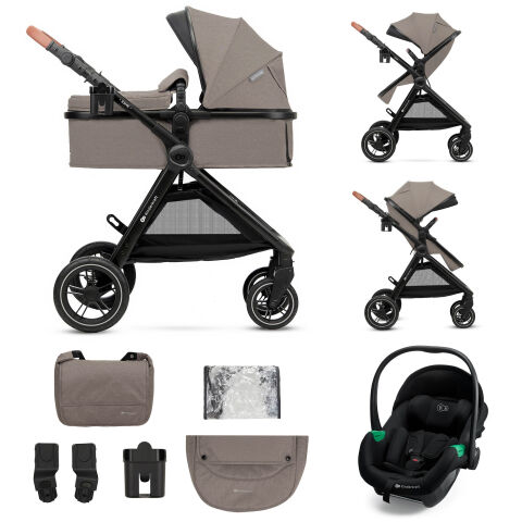Kočárek kombinovaný KINDERKRAFT Esme 3v1 - Sand Beige