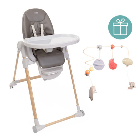 CHICCO Židlička jídelní Polly Armonia - Scandinavian + hrazdička