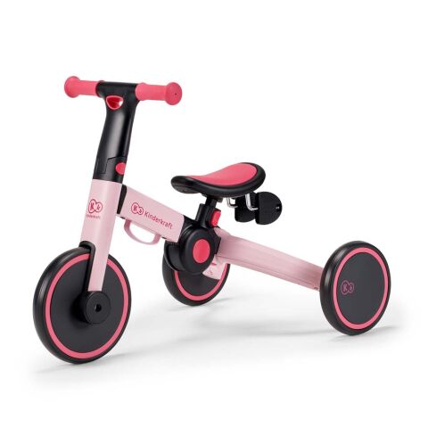 KINDERKRAFT 4TRIKE skládací tříkolka 2v1 - Candy Pink