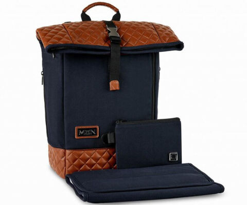 Rolovací batoh MOON na kočárek - Navy