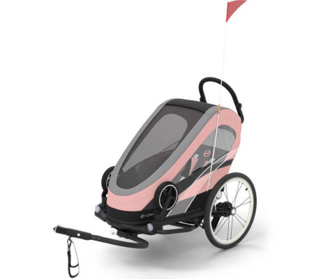 Cybex Zeno Bike přívěs za kolo a kočárek 2v1- Light Pink