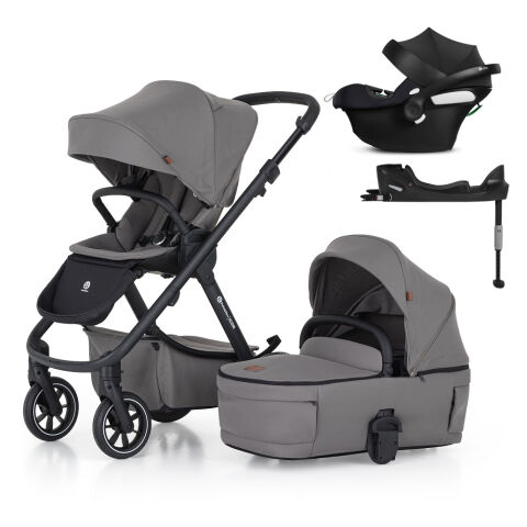 PETITE&MARS ICON RWS SET LITE kočárek + autosedačka Cybex 3v1 - Dove Grey