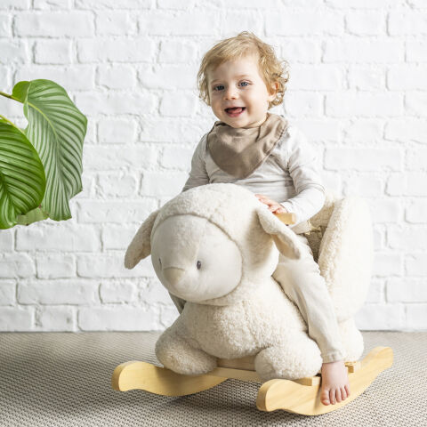 NATTOU Houpačka Teddy plyš 10m+