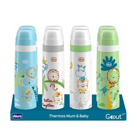 CHICCO Termoska nerez s obrázky 500 ml