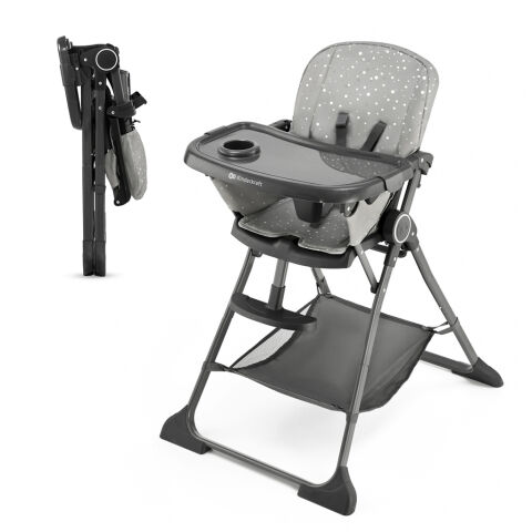Židlička jídelní KINDERKRAFT  Foldee - Grey