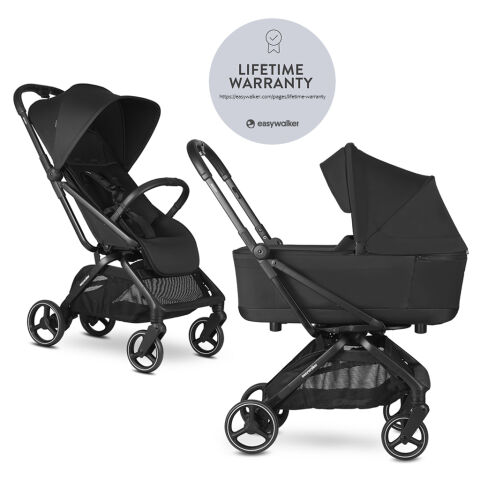 Kočárek Easywalker Rockey M set 2v1 - Pure Black