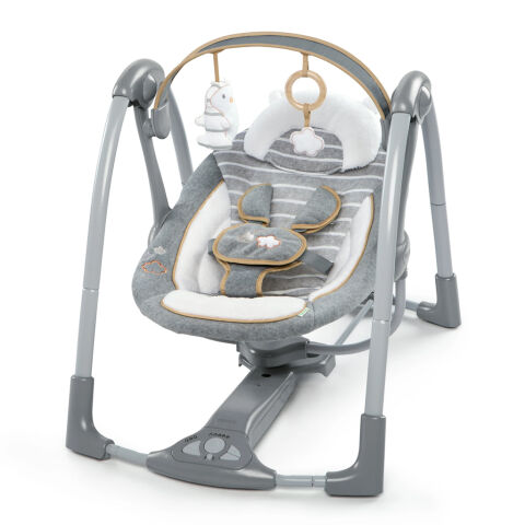 INGENUITY Houpačka konvertibilní cestovní s melodií Bella Teddy™ 0m+