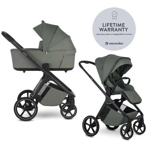 EASYWALKER Zoey Go kombinovaný Kočárek 2v1 - Mineral Green