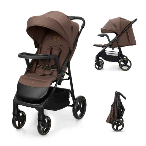 Kočárek sportovní KINDERKRAFT Trig 3 Tray - Velvet Mocca