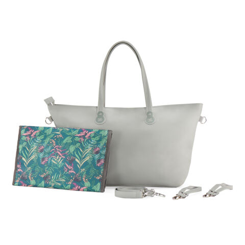 KINDERKRAFT SELECT Taška přebalovací Treasurebag Light Grey Nature Vibes