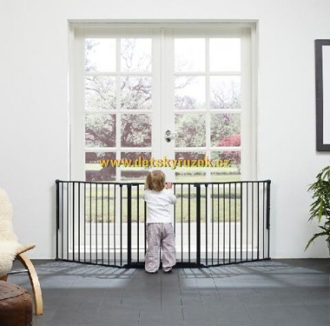 Prostorová zábrana BabyDan Flex L -Black 