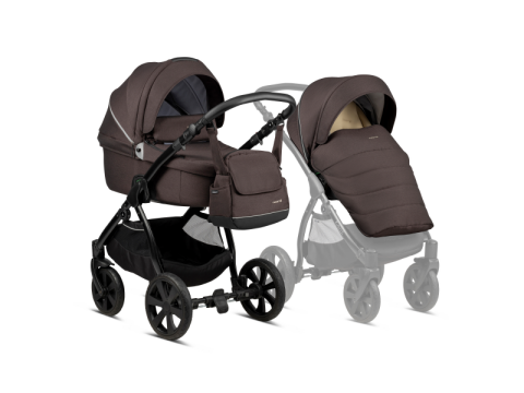 Kombinovaný kočárek Noordi Fjordi III 2v1 - Chocolate