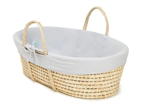 Ahojbaby Potah do Mojžíšova košíku pro miminko Organická bavlna - Grey