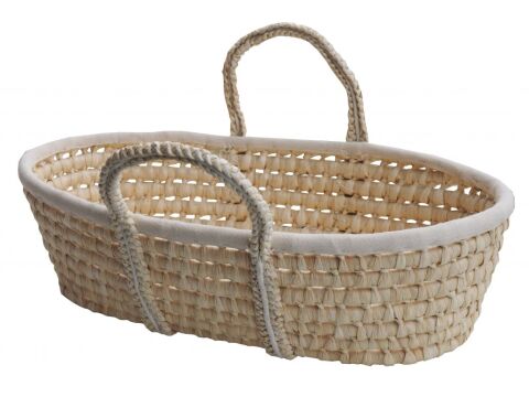Ahojbaby Mojžíšův košík pro miminko Corn Natural bez matrace