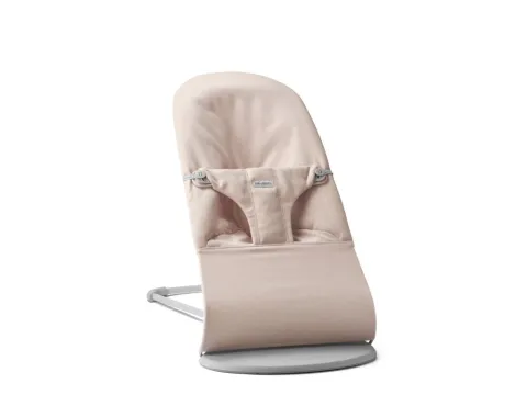 BabyBjörn lehátko Bouncer Bliss - Woven Light Pink mélange