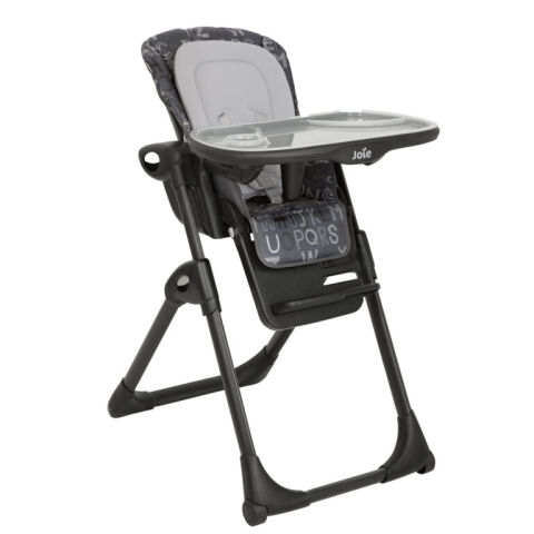 Jídelní židlička Joie Mimzy Recline - Abc charcoal  