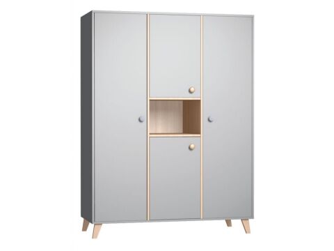 Faktum Třídílná skříň Colette Relax Grey
